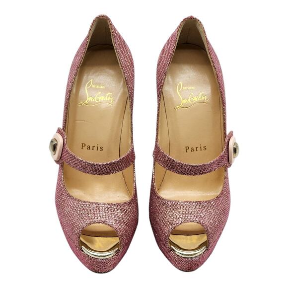 Christian Louboutin Bibibop Platform Peep Toe Pumps 140 - Pink 36 5.5US $895 NWB - Picture 4 of 11